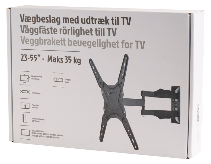 Veggfeste til TV uttrekk/vipp 23-55"